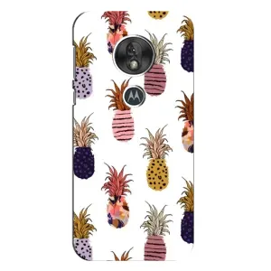 Чехол с изображением вкусной еды для Motorola MOTO G7 Play (Ананасы)