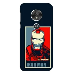 Чехол Супергерой Железный человек на Motorola MOTO G7 Play (Art Iron man)