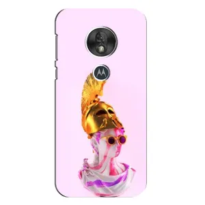 Чехол с Прикольным принтом на Motorola MOTO G7 Play (АРТ Статуя)