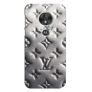 Текстурный Чехол Louis Vuitton для Мото Джи 7 Плей (Бежевый ЛВ)
