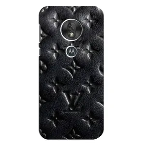 Текстурный Чехол Louis Vuitton для Мото Джи 7 Плей (Черный ЛВ)
