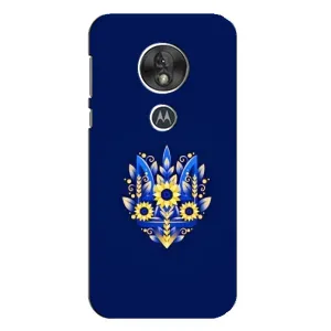 Чохол Укр Символіка для Motorola MOTO G7 Play (Квітучий Герб)