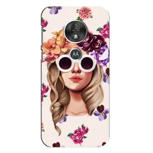 Чехол с картинкой Модные Девчонки Motorola MOTO G7 Play (Девушка в очках)