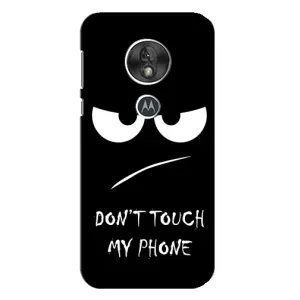 Чехол с прикольным текстом на Motorola MOTO G7 Play (Dont)