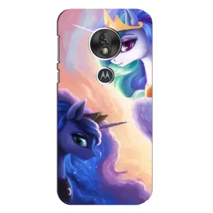 Чехол Unicorn на Motorola MOTO G7 Play (Единорожки на тучках)