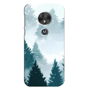 Летний Чехол на Motorola MOTO G7 Play (Горный лес)