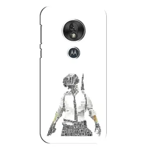 Силиконовый чехол с картинкой "Герой Pubg" на Motorola MOTO G7 Play (Из букв)