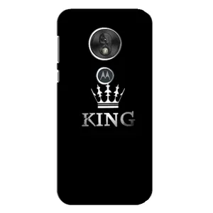 Чехол (Корона на чёрном фоне) для Мото Джи 7 Плей (KING)