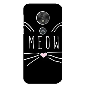 Бампер с изображением Котиков для Мото Джи 7 Плей (КОТИК MEOW)