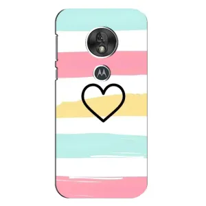 Чехлы с тематикой "Маленькие Сердечки" на Motorola MOTO G7 Play (Красивое сердечко)