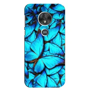 Силиконовый бампер с картинкой животных для Motorola MOTO G7 Play (Крылья бабочек)