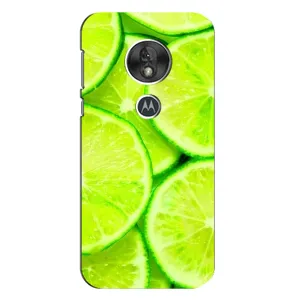 Чехол с изображением вкусной еды для Motorola MOTO G7 Play (Лайм)