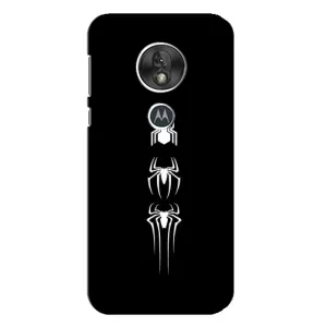 Чехол Супергерой Человека Паука на Motorola MOTO G7 Play (Лого паука)