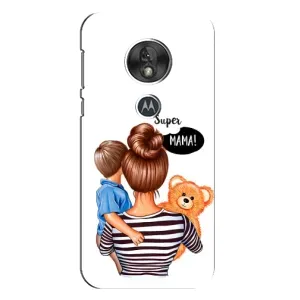 Чехлы для МАМЫ на Motorola MOTO G7 Play (Мама и сын)