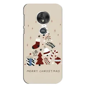 Чехол Санта Клаус для Motorola MOTO G7 Play (Merry Christmas)