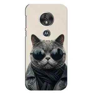 Чехол на тематику: Коты для Motorola MOTO G7 Play (Модный кот)