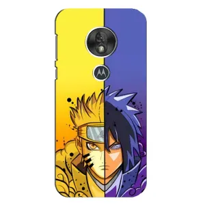 Купить Чехлы на телефон с принтом Anime для Motorola MOTO G7 Play (Naruto Vs Sasuke)