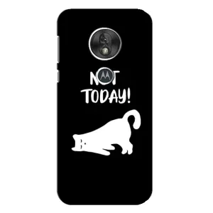 Бампер с изображением Котиков для Мото Джи 7 Плей (Not Today)