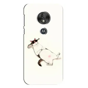 Чехол на тематику: Коты для Motorola MOTO G7 Play (Отдых)