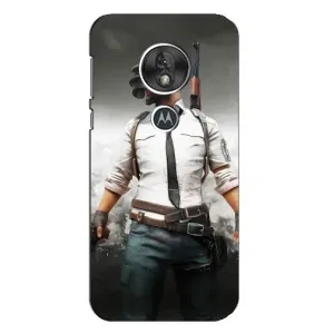 Силиконовый чехол с картинкой "Герой Pubg" на Motorola MOTO G7 Play (Пабг)