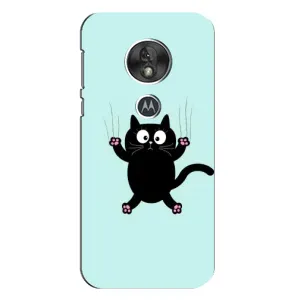 Силиконовый чехол с котиком для Motorola MOTO G7 Play (Падающий кот)