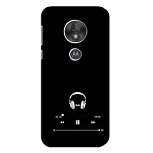 Чехол с картинками на черном фоне для Motorola MOTO G7 Play (Плеер)