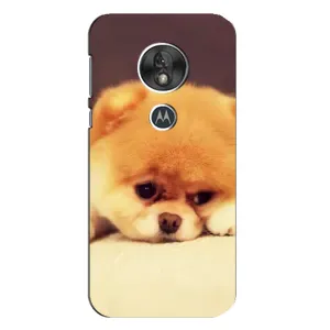 Чехол (ТПУ) Милые собачки для Motorola MOTO G7 Play (Померанский шпиц)