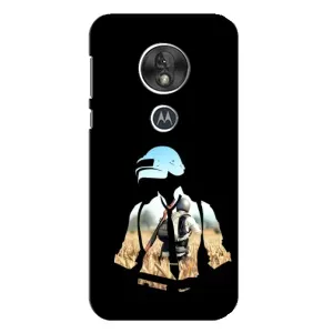 Силиконовый чехол с картинкой "Герой Pubg" на Motorola MOTO G7 Play (Пубг мен)