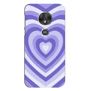 Чехлы с тематикой "Маленькие Сердечки" на Motorola MOTO G7 Play (Сердце фиолет)