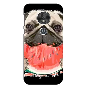 Чехол (ТПУ) Милые собачки для Motorola MOTO G7 Play (Смешной Мопс)