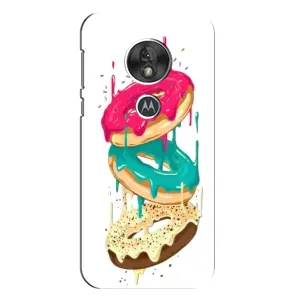 Чехол с изображением вкусной еды для Motorola MOTO G7 Play (Сочные пончики)