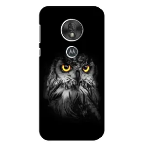 Чехлы с принтом СОВЫ для Motorola MOTO G7 Play (Сова на чёрном)