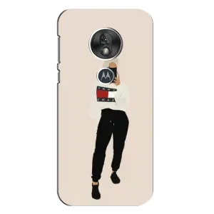 Силиконовый Чехол на Motorola MOTO G7 Play с картинкой Стильных Девушек (Стильная)