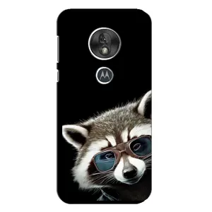 Силиконовый Чехол с Енотами на Motorola MOTO G7 Play (Стильный Енот)