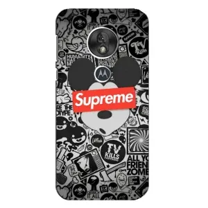 Чохол з Брендами одягу на Мото Джи 7 Плей (Supreme Маус)