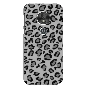 Чехол с леопардовым принтом на Motorola MOTO G7 Play (Темный леопрад)