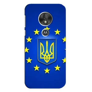 Чехол с Украинской символикой на Мото Джи 7 Плей (Украина это Европа)