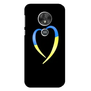 Силиконовый Чехол на Motorola MOTO G7 Play (Я-Украина) (Украинское сердце)