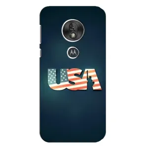 Чехол Флаг USA для Motorola MOTO G7 Play (USA)