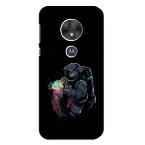 Силиконовый Чехол с принтом "Космонавты" на Motorola MOTO G7 Play (В руках земля)