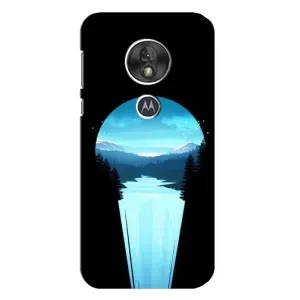 Летний Чехол на Motorola MOTO G7 Play (Синий Водопад)