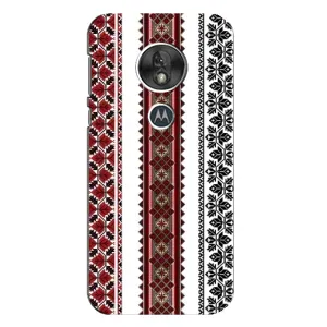Силиконовый Чехол на Motorola MOTO G7 Play с картинкой Вышиванки (Вышиваночки)