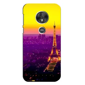Чехол с Эйфелевой башней на Motorola MOTO G7 Play (Яркая башня)