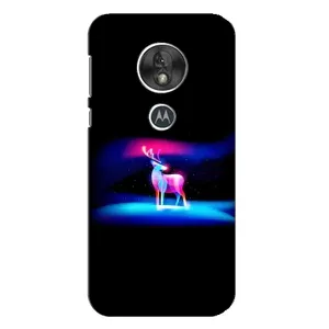 Силиконовый бампер с картинкой животных для Motorola MOTO G7 Play (Яркий олень)