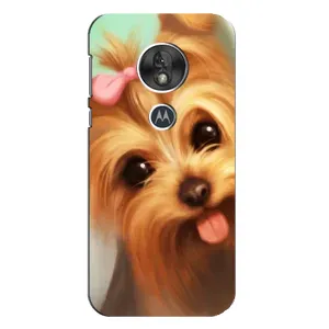 Чехол (ТПУ) Милые собачки для Motorola MOTO G7 Play (Йоршенский терьер)