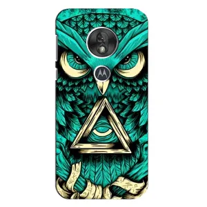 Чехлы с принтом СОВЫ для Motorola MOTO G7 Play (Зеленая сова)