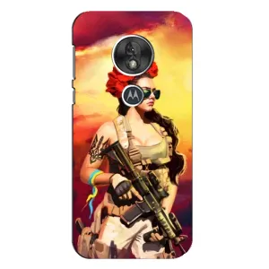 ЗСУ Чехлы (TPU) для Motorola MOTO G7 Play (Женщина солдат)