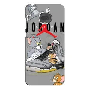 Силиконовый Чехол Nike Air Jordan на Мото Джи 7 Плюс (Air Jordan)