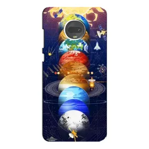 Чехол (ТПУ) с планетами на Motorola MOTO G7 Plus (Арт планети)