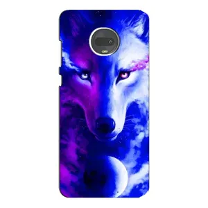 Чехол с Волком на Motorola MOTO G7 Plus (Арт-Волк)
